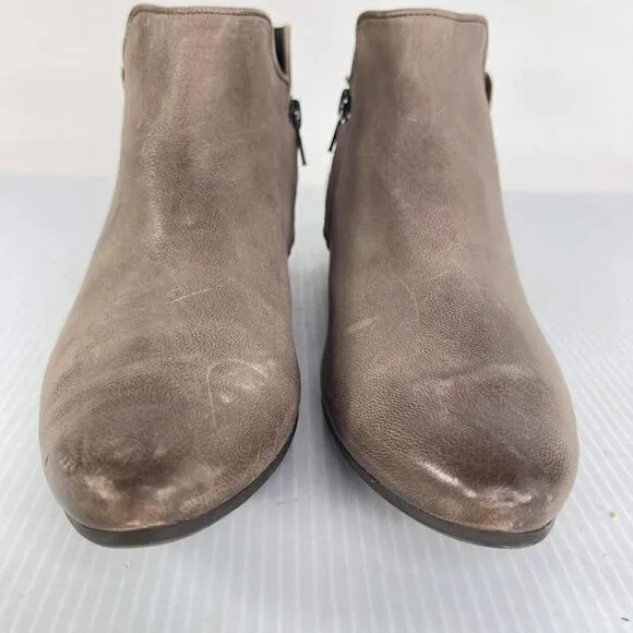 Paul Green Women's Barnes Taupe Gray Booties US 8 inside Zip Ankle Boots
