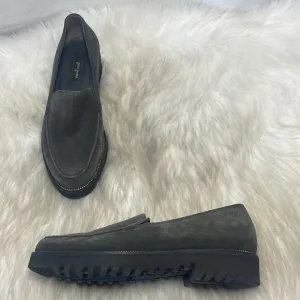 Paul Green Ariana Grey Suede Lug Sole Slip On Shoes Sz US 7.5