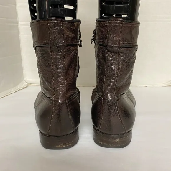 Paul Smith Brown Pebble Leather Ankle Boot Sz Men’s 11