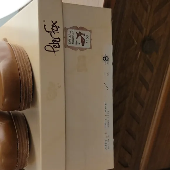 PETER FOX Dorothea British Tan Calf - 8 - collectors **authentic**  Beautiful