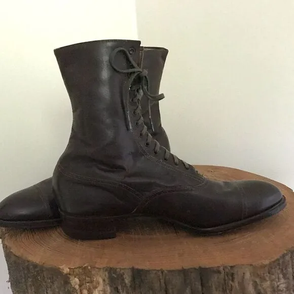 Peters Shoe Co. Antique Hi-top Shoes - 1910-20s