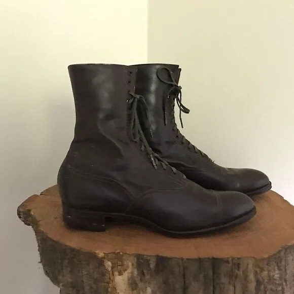 Peters Shoe Co. Antique Hi-top Shoes - 1910-20s
