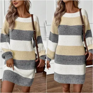 Peyton Blocked Sweater Dress
