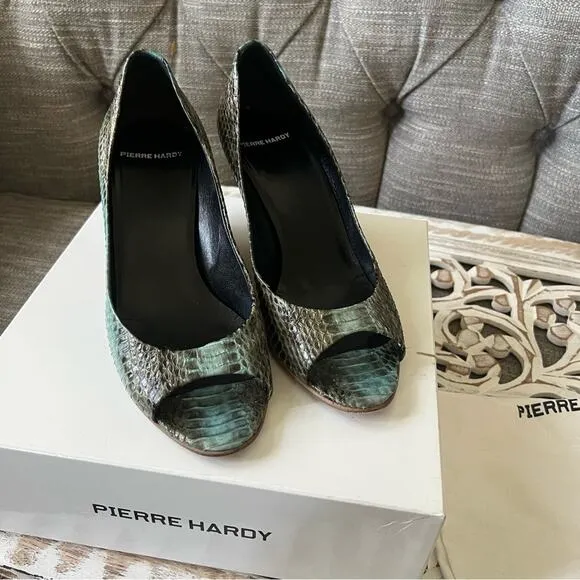 Pierre Hardy Wedge Heel Peep Toe Shoes Women’s 38.5 US 8.5