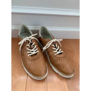 Pikolinos Vera Perforated Leather Shoes BROWN EU 42 Womens 11 Mens 8.5 W4L-6726