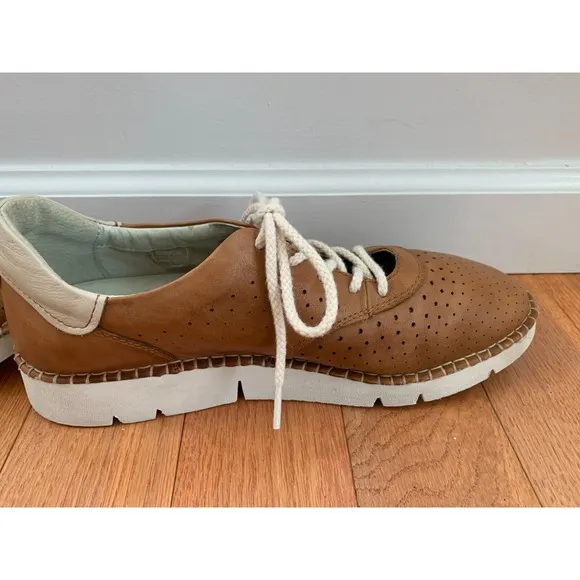 Pikolinos Vera Perforated Leather Shoes BROWN EU 42 Womens 11 Mens 8.5 W4L-6726