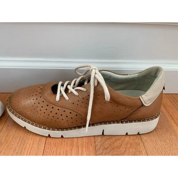 Pikolinos Vera Perforated Leather Shoes BROWN EU 42 Womens 11 Mens 8.5 W4L-6726