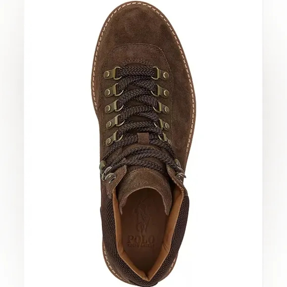 Polo Alpine Boots, Brown Suede, Size 11.5, New In Box