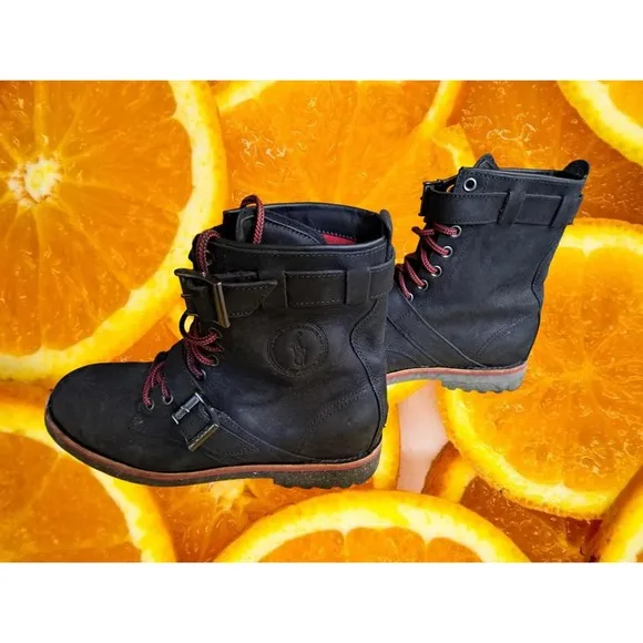 Polo Maurice Combat Boots With 2 Buckles‎ Size 9.5D