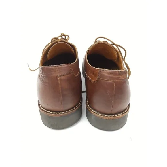 POLO Ralph Lauren  Brown Leather Oxford Shoes Size 11.5 D - AAM18472 Apron Toe