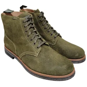 Polo Ralph Lauren Men RL Army Combat Boots Size US 10.5D Hunt Green Rough Suede