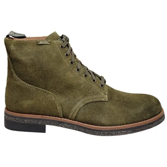 Polo Ralph Lauren Men RL Army Combat Boots Size US 10.5D Hunt Green Rough Suede