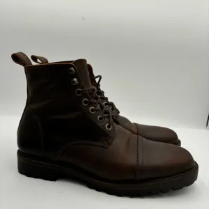 Portland Leather Patina Men’s 9 Brown Leather Lace Up Breaker Boots