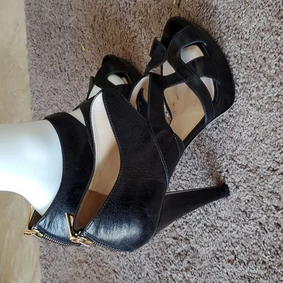 Prada back zip open shoes