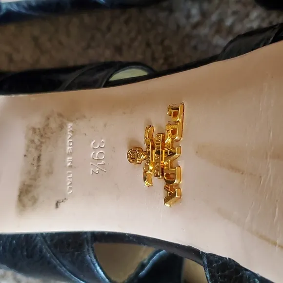 Prada back zip open shoes