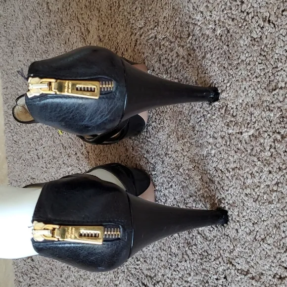 Prada back zip open shoes