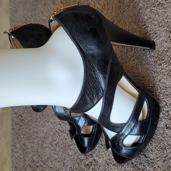 Prada back zip open shoes