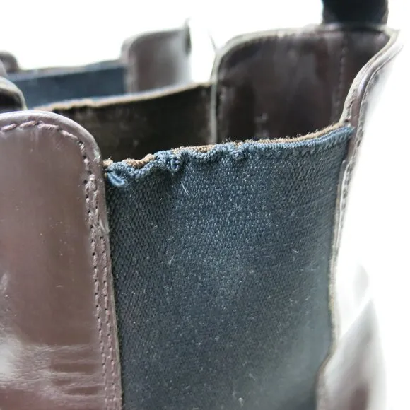 Prada Chelsea Leather Dress Boots Footwear Shoes Men's Italy Sz 12