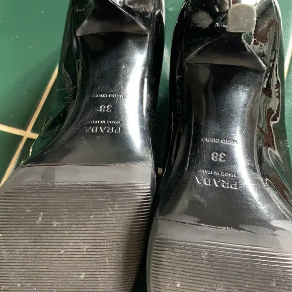 Prada stiletto heels. Open toe. Worn 2x. Retail 775‎