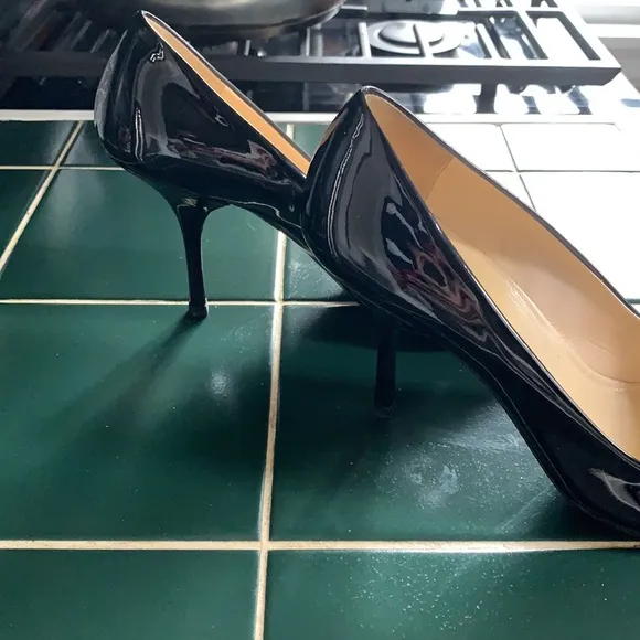 Prada stiletto heels. Open toe. Worn 2x. Retail 775‎