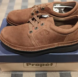 Propet leather brown orthopedic walking shoes 9 5E