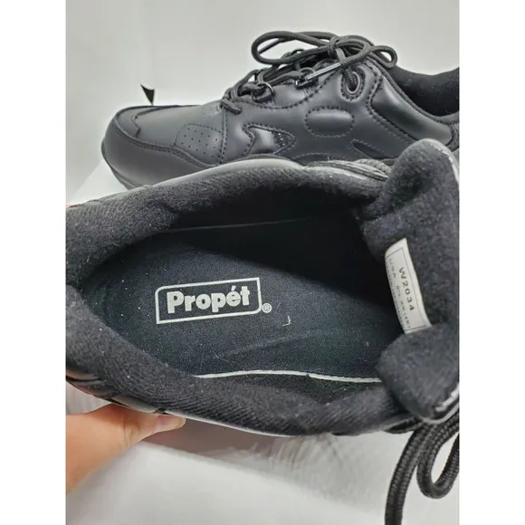 Propét Women's W2034 Stability Sneaker Black 8.5 XX [4E]