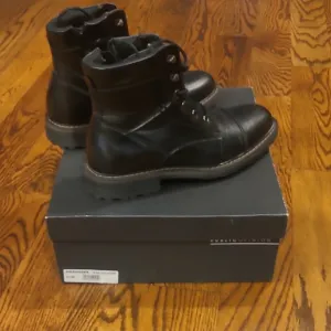 Public Opinion Ranger Combat Black Leather Men's Boots