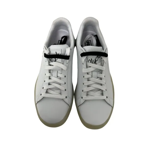 Puma Clyde Signature Ice Gum Sole Leather Shoes 2 Sets Laces size 4.5C