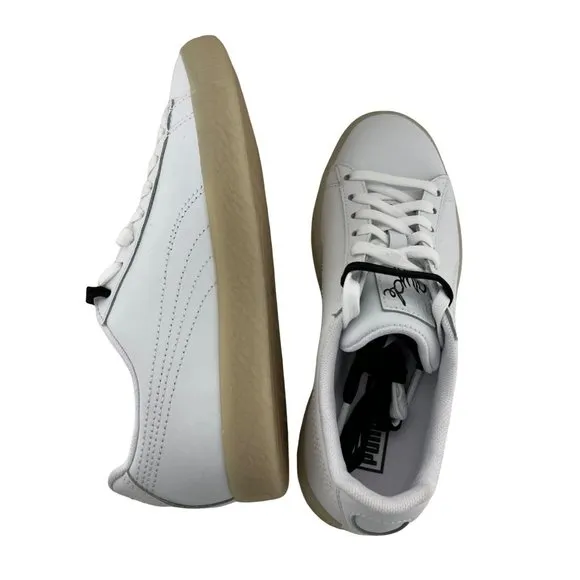 Puma Clyde Signature Ice Gum Sole Leather Shoes 2 Sets Laces size 4.5C