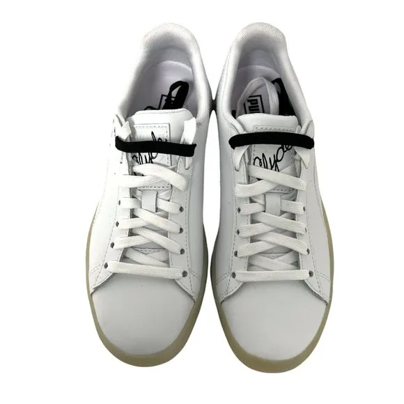 Puma Clyde Signature Ice Gum Sole Leather Shoes 2 Sets Laces size 4.5C