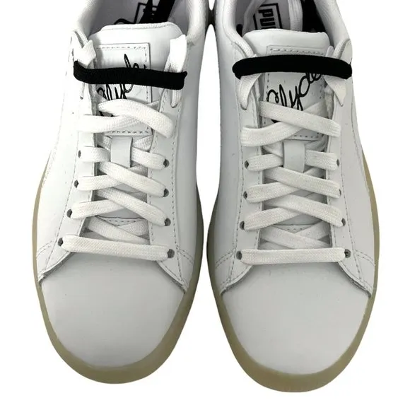Puma Clyde Signature Ice Gum Sole Leather Shoes 2 Sets Laces size 4.5C