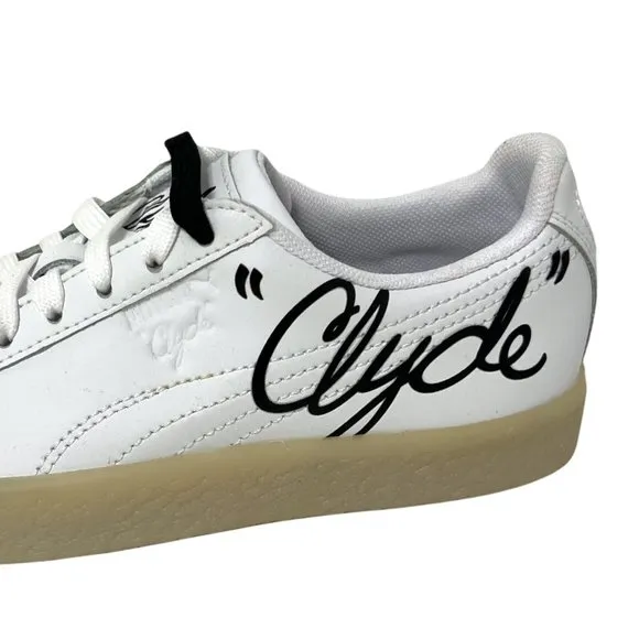 Puma Clyde Signature Ice Gum Sole Leather Shoes 2 Sets Laces size 4.5C