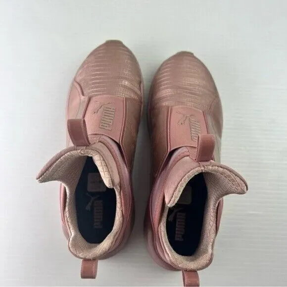Puma Fierce Metallic Sneaker Trainer Rose Gold Women's Athletic Shoes 8.5