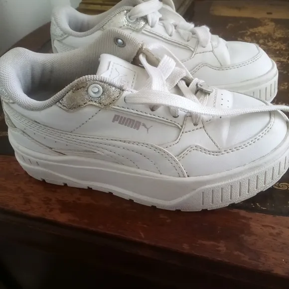 Puma Kids White Sneakers (U.S. Size 12C)