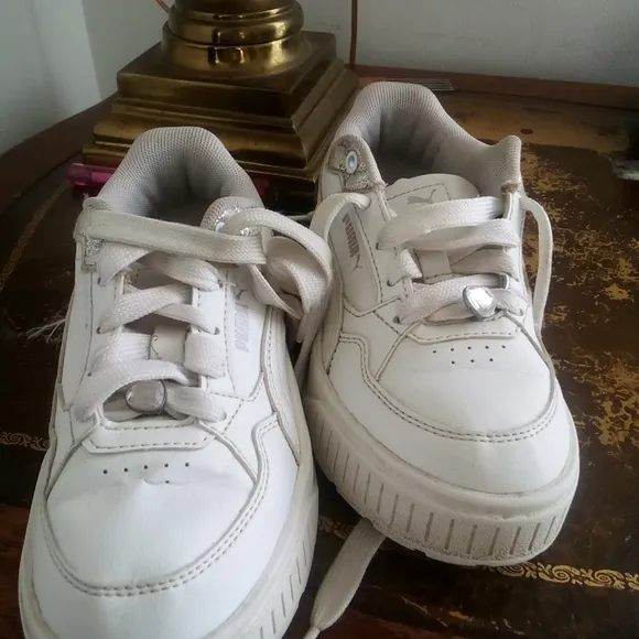 Puma Kids White Sneakers (U.S. Size 12C)