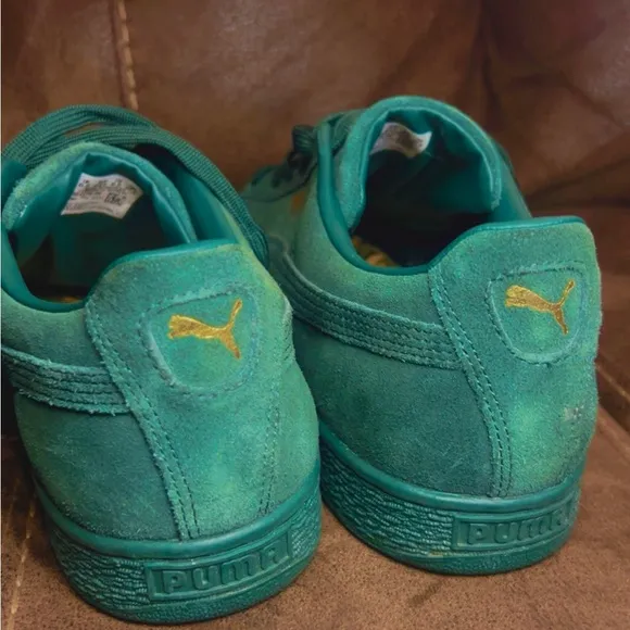 Puma Suede Classic Royal Green Men's Shoes Size 9.5