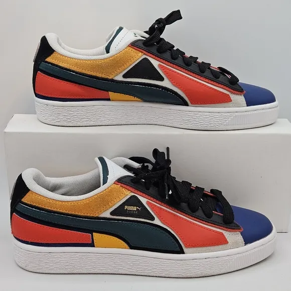 Puma suede layers multicolor shoes size 7