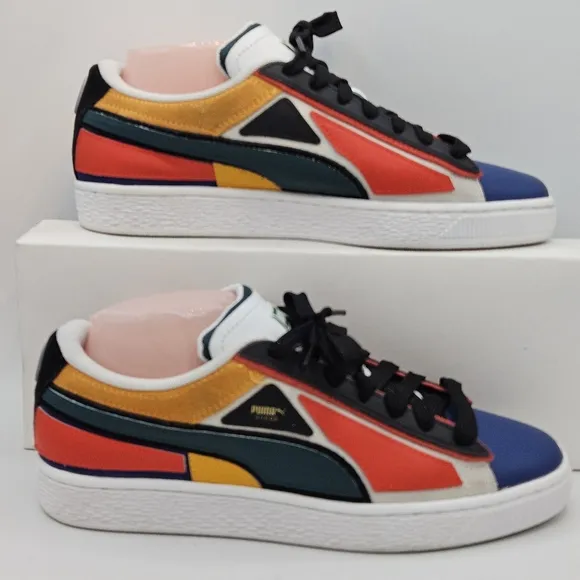 Puma suede layers multicolor shoes size 7