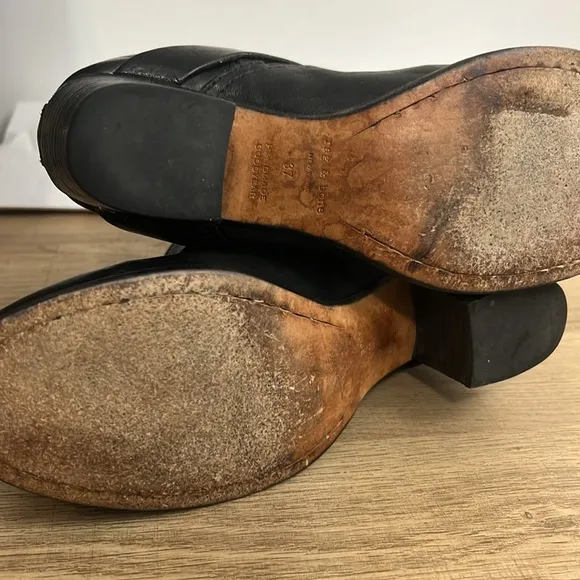 Rag and bone New York women’s Black Leather Ankle Boots size 37