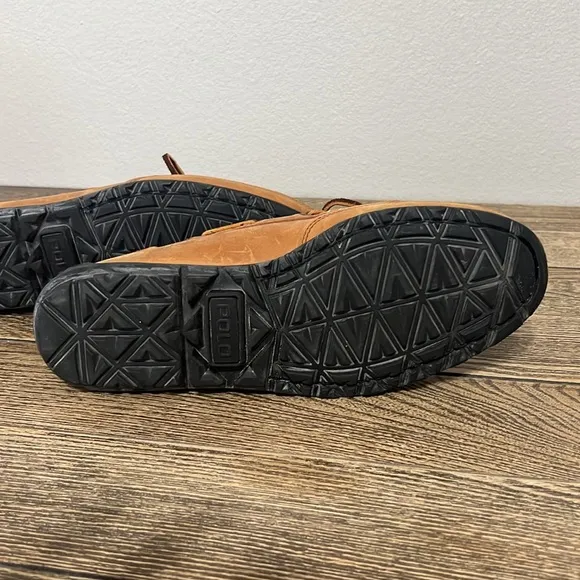 Ralph Lauren Men’s Brown Boat Shoes with Suede Leather and Moccasin Toe Size 9.5