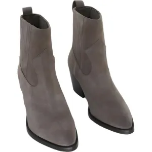 Ralph Lauren Racquel Pointed-Toe Booties in Truffle - Women's 6.5M