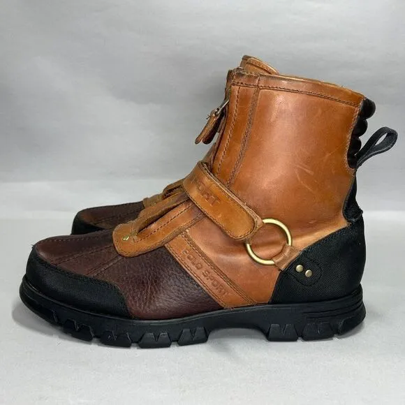 Ralph Lauren Polo Sport Men's Size 11D Conquest Hi II Brown Leather Boots