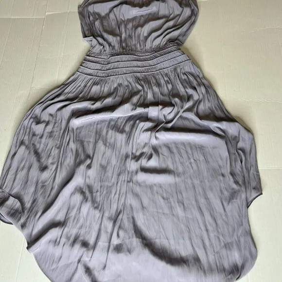 Ramy Brook Audrey Sz S-M Sleeveless Midi Lavender Dress Smocked Cinched Waist