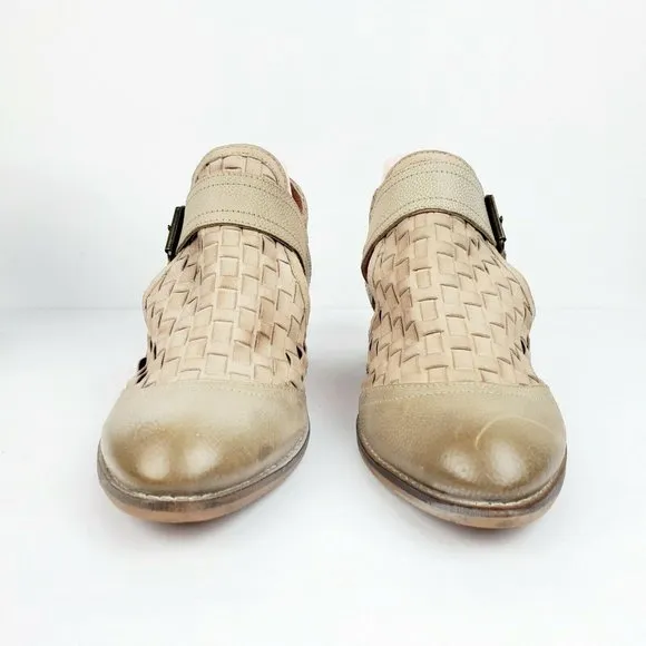 Rebels Charlie Boots Woven Distressed Bootie Sz 9