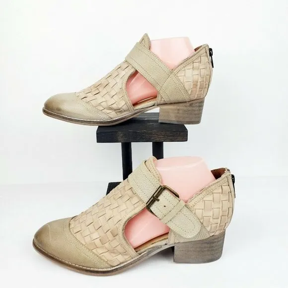 Rebels Charlie Boots Woven Distressed Bootie Sz 9