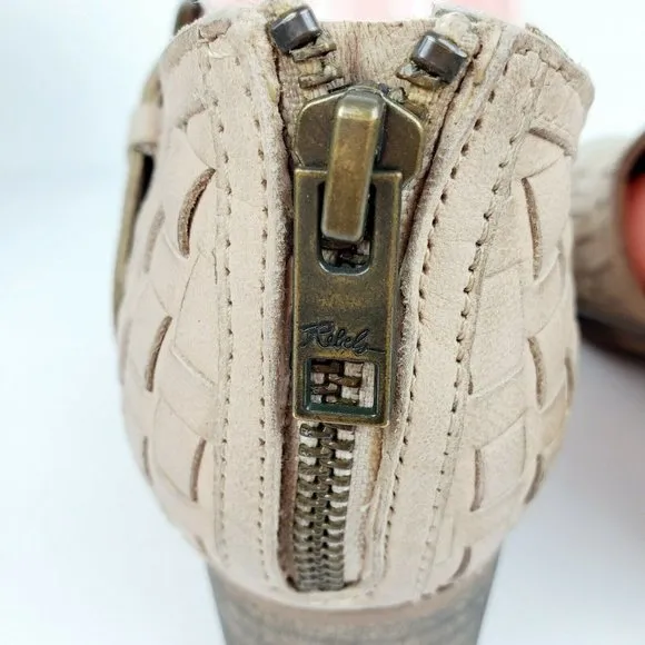 Rebels Charlie Boots Woven Distressed Bootie Sz 9