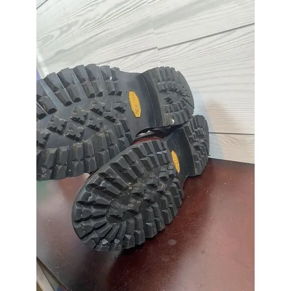 Red Dawg Lites Vibram Boots Canada Made 51801 Mens 8 Leather Forestry Boots Red‎