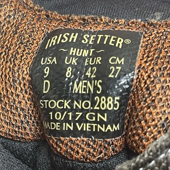 Red Wing Irish Setter Ravine Hunt Lace Up Boots 2885 Mens 9 Scent Ban Ultra Dry