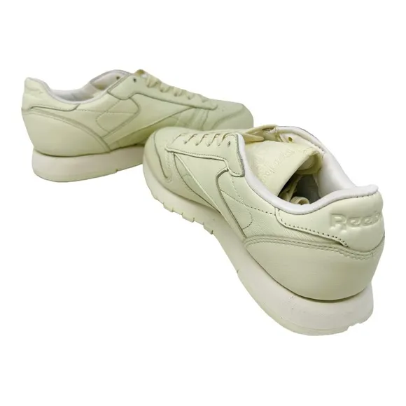 Reebok Classic Leather Shoes Girls Grade School Pale Yellow Size 6Y