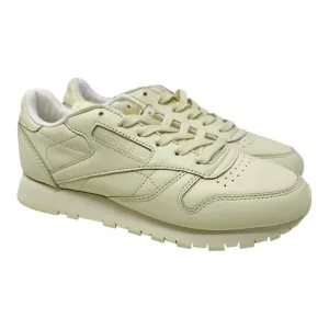 Reebok Classic Leather Shoes Girls Grade School Pale Yellow Size 6Y